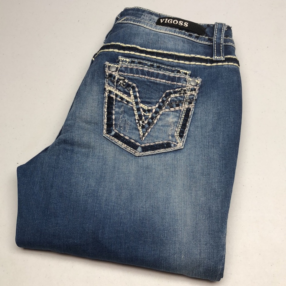 LIKE NEW VIGOSS MIDRISE DUBLIN CROP STRAIGHT JEANS 6/28x24 ⭐️